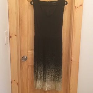 Roz & Ali black and gold dress size 10